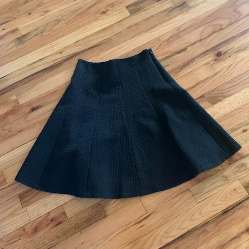 club monaco black a line skirt size 2